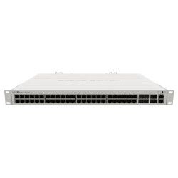 MikroTik CRS354-48G-4S+2Q+RM 650MHz CPU, 64MB, 48x Gbps LAN, 4x 10 Gbps SFP+, 2x 40 Gbps QSFP+, 2x PSU,1U, L5