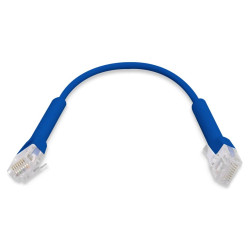 Ubiquiti UniFi Ethernet Patch Kabel - délka 0,22m, Cat6, modrý