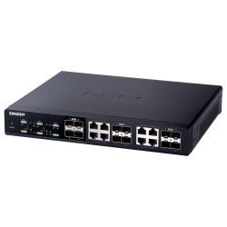 QNAP QSW-1208-8C 10G switch, 12x 10G port SFP+ (4x SFP+ a 8x kombinované SFP+ RJ-45)