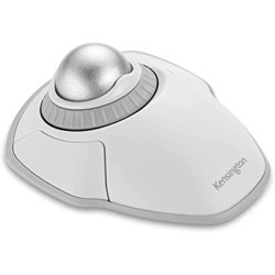 Kensington Orbit bezdrátový trackball s rolovacím kroužkem - bílá