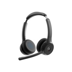 Cisco Headset, 722 Wrlss Dual On-ear Carb Black USBA Bundle