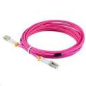 Duplexní patch kabel MM 50 125, OM4, LC-LC, LS0H, 1m
