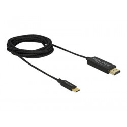 Delock - Kabel adaptéru - USB-C s piny (male) do HDMI s piny (male) - 2 m - černá