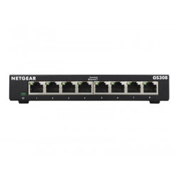NETGEAR GS308v3 - Přepínač - neřízený - 8 x 10 100 1000 - desktop, pro připevnění na zeď