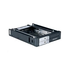 AKASA HDD box Lokstor M21, 2x 2.5" SATA HDD SSD do 3.5" interní pozice, černá