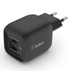 Belkin Duální 45W USB-C Power Delivery GaN PPS nástěnná nabíječka, černá