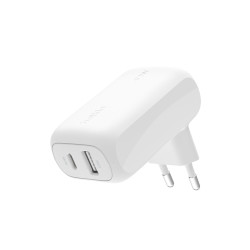 Belkin Duální 42W USB-C Power Delivery PPS nástěnná nabíječka (USB-C 30W + USB-A 12W), bílá