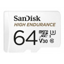 SanDisk High Endurance - Paměťová karta flash (adaptér microSDXC na SD zahrnuto) - 64 GB - Video Class V30 UHS-I U3 Class10 - microSDXC UHS-I