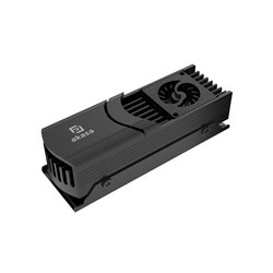AKASA chladič SSD Gecko Pro LX, Active Cooling for M.2 NVMe PCIe 5.0