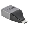Delock - Síťový adaptér - USB-C 3.2 Gen 1 - Gigabit Ethernet - šedá