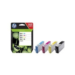 HP originální ink N9J74AE, No.364XL Combo pack, CMYK - prošlá exp (2020)