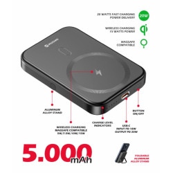 SWISSTEN POWER BANK PD 20W 5000 mAh (kompatibilní s MagSafe)