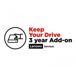 Lenovo Keep Your Drive Add On - Prodloužená dohoda o službách - 3 let - pro ThinkPad P1; P1 (2nd Gen); P40 Yoga; P43; P50; P51; P52; P53; P70; P71; P72; P73; W54X
