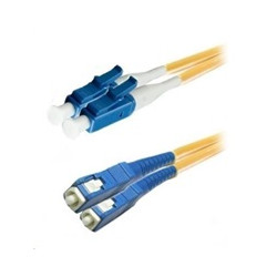 Duplexní patch kabel SM 9 125, OS2, LC-SC, LS0H, 0,5m