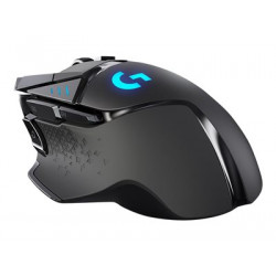 Logitech Gaming Mouse G502 (Hero) - Myš - optický - 11 tlačítka - bezdrátový, kabelové - LIGHTSPEED - bezdrátový přijímač USB