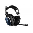 ASTRO A40 TR - For PS4 - náhlavní souprava - plná velikost - kabelové - 3.5 mm jack - černá, modrá