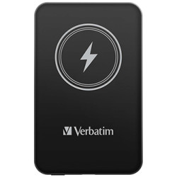 Verbatim, power banka s bezdrátovým nabíjením, 5V, nabíjení telefonu, 32240, 5 000mAh, magnetické připevnění, černá