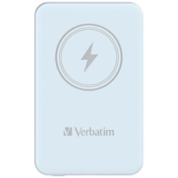 Verbatim, power banka s bezdrátovým nabíjením, 5V, nabíjení telefonu, 32242, 5 000mAh, magnetické připevnění, modrá