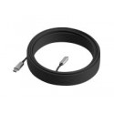 Logitech Strong - USB kabel - USB typ A (M) do USB-C (M) - USB 3.2 Gen 2 - 25 m - plénum, Active Optical Cable (AOC)