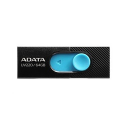ADATA Flash Disk 64GB UV220, USB 2.0 Dash Drive, černá modrá