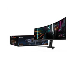 GIGABYTE LCD - 49" Gaming monitor AORUS CO49DQ DQHD, 5120 x 1440, 144Hz, 250cd m2, 0.03ms, 2xHDMI, 1xDP, OLED
