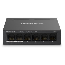 MERCUSYS MS106LP - 6portový stolní switch 10 100 Mb s se 4 porty PoE+