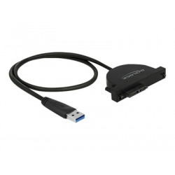 Delock USB 3.0 to Slim SATA Converter - Řadič úložiště - SATA 6Gb s - USB 3.0 - černá