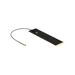 Delock LTE Antenna MHF I plug 1.9 - 3.9 dBi 1.13 15 cm FPC internal self adhesive - Anténa - Smart Home - 1.9 - 3.9 dBi - upevnění nalepením - černá