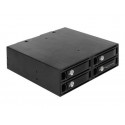 Delock - Skladovací mobilní rack - 2.5" - černá