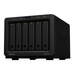 Synology Disk Station DS620slim - Server NAS - 6 zásuvky - SATA 6Gb s - RAID 0, 1, 5, 6, 10, JBOD - RAM 2 GB - Gigabit Ethernet - iSCSI podpora