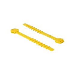 Delock - Kabelová stahovací páska - 12 cm - žlutá (balení 10)