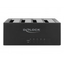 Delock USB Type-C Docking Station for 4 x SATA HDD SSD - Dokovací stanice HDD - oddílů: 4 - 2,5" 3,5" sdílené - SATA 6Gb s - USB-C - černá