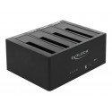 Delock USB 3.0 Docking Station for 4 x SATA HDD SSD with Clone Function - Dokovací stanice HDD - oddílů: 4 - 2,5" 3,5" sdílené - SATA 6Gb s - eSATA 6Gb s, USB 3.0 - černá