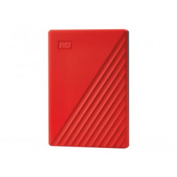 WD My Passport WDBYVG0020BRD - Pevný disk - šifrovaný - 2 TB - externí (přenosný) - USB 3.2 Gen 1 - AES 256 bitů - červená