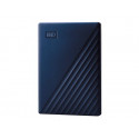 WD My Passport for Mac WDBA2F0040BBL - Pevný disk - šifrovaný - 4 TB - externí (přenosný) - USB 3.2 Gen 1 - AES 256 bitů - půlnoční modř