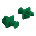 Delock for RJ45 - Krytka proti prachu - zelená (balení 10)