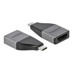 Delock - Video adaptér - HDMI se zdířkami (female) do USB-C s piny (male) - šedá