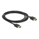 Delock - Ultra High Speed - HDMI kabel - HDMI s piny (male) do HDMI s piny (male) - 2 m - trojnásobně stíněný - černá - podpora Dolby DTS-HD Master Audio, podpora Dolby TrueHD, podporuje poměr stran obrazu 21:9, podpora 8K UHD (7680 x 4320)