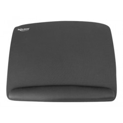 Delock Ergonomic - Podložka pro myš s polštářkem pro zápěstí - černá