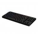 Logitech G Pro Mechanical Gaming Keyboard - Klávesnice - podsvícení - USB - US mezinárodní - klávesový spínač: GX Blue Clicky - černá