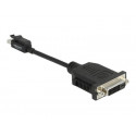 Delock - Video adaptér - jeden spoj - Mini DisplayPort (M) s jazýčkem do DVI-I (F) - DisplayPort 1.1 - 15 cm - neobsahuje halogen - černá