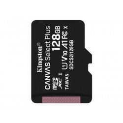 Kingston Canvas Select Plus - Paměťová karta flash - 128 GB - A1 Video Class V10 UHS Class 1 Class10 - microSDXC UHS-I