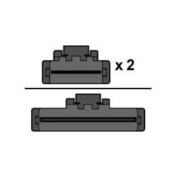 Broadcom - Interní kabel SAS - 1x8 Slim SAS (SFF-8654) (M) do 2x4 Slim SAS (SFF-8654) - 1 m