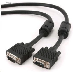 GEMBIRD Kabel VGA propojovací 30m, černý (15M M, stiněný extra, feritová jádra)