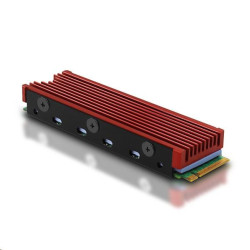 AXAGON CLR-M2, hliníkový pasivní chladič pro oboustranný M.2 SSD disk, výška 12 mm