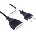 PREMIUMCORD Kabel síťový 230V, prodlužovací dvojvidlice, 5m