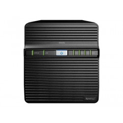 Synology Disk Station DS420j - Server NAS - 4 zásuvky - RAID 0, 1, 5, 6, 10, JBOD - RAM 1 GB - Gigabit Ethernet - iSCSI podpora