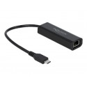 Delock - Síťový adaptér - USB-C 3.1 Gen 1 Thunderbolt 3 - 100M 1G 2.5G Gigabit Ethernet - černá