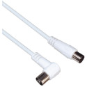 PREMIUMCORD TV kabel M F konektor 90, 75 Ohm 15m