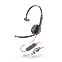 Poly náhlavní souprava Blackwire 3210, USB-C A adaptér, mono